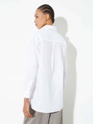 Біла сорочка MAX&CO з бавовняного попліну: фото 3 - Invogue