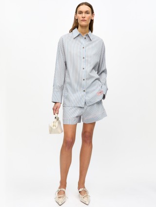 Блакитна сорочка GANNI : фото 1 - Invogue