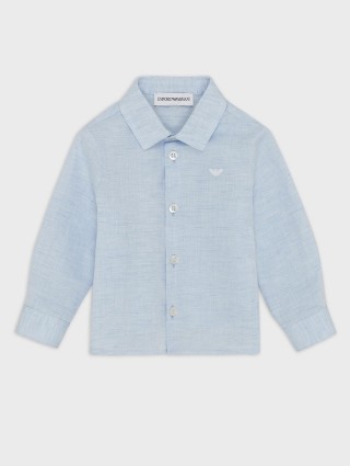 Синя сорочка EMPORIO ARMANI KIDS : фото - Invogue