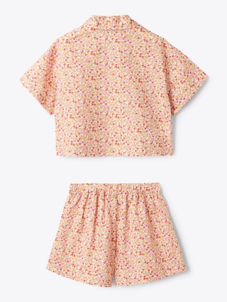 Персиковий набір IL GUFO з шортів та сорочки: фото 2 - Invogue