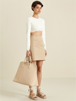 Кремовая юбка MAX MARA: фото - Invogue