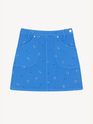 Синяя юбка KENZO: фото - Invogue