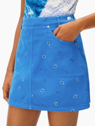 Синяя юбка KENZO: фото 3 - Invogue