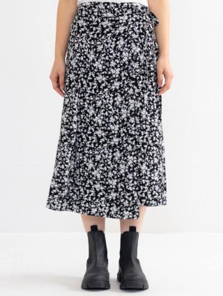 Чорна спідниця GANNI : фото 2 - Invogue