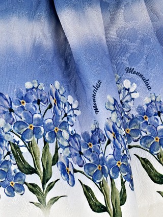 Синяя юбка MONNALISA расклешенного кроя: фото 3 - Invogue