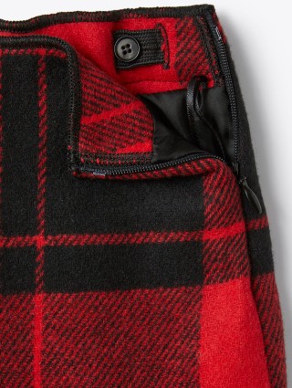 Красная юбка IL GUFO в клетку: фото 3 - Invogue