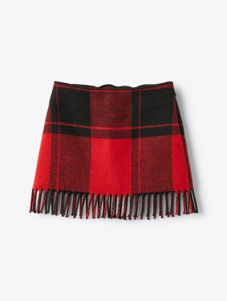 Красная юбка IL GUFO в клетку: фото - Invogue