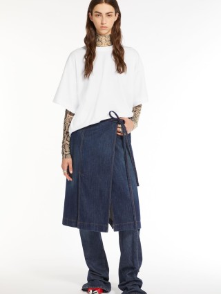 Тёмно-синяя юбка SPORTMAX: фото 3 - Invogue