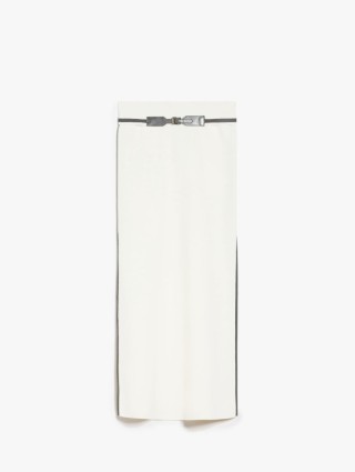 Молочная юбка Max Mara с разрезами: фото - Invogue