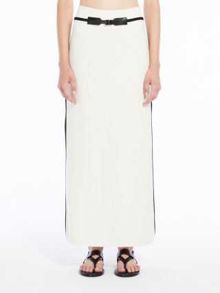 Молочная юбка Max Mara с разрезами: фото 1 - Invogue