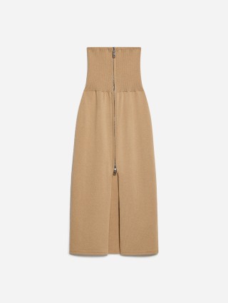 Темно-бежева спідниця Sportmax з високою талією: фото - Invogue