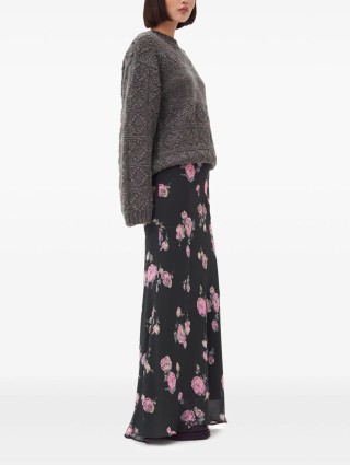 Длинная юбка GANNI с цветочным принтом: фото 3 - Invogue