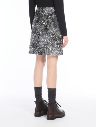 Чорна спідниця WEEKEND MAX MARA з паєтками: фото 2 - Invogue