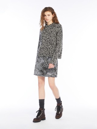 Чорна спідниця WEEKEND MAX MARA з паєтками: фото 3 - Invogue