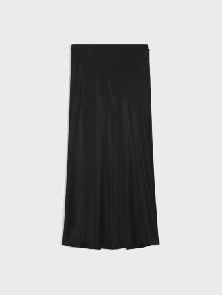 Чорна спідниця BOSS атласна: фото - Invogue