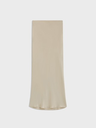 Бежева спідниця BOSS атласна: фото - Invogue