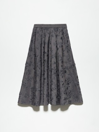 Сіра спідниця MAX&CO з квітковим візерунком: фото - Invogue