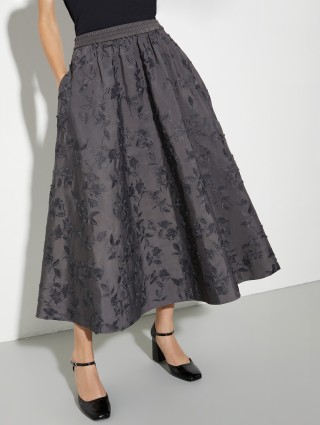Сіра спідниця MAX&CO з квітковим візерунком: фото 2 - Invogue