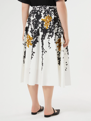 Юбка из поплина с принтом Marina Rinaldi: фото 3 - Invogue
