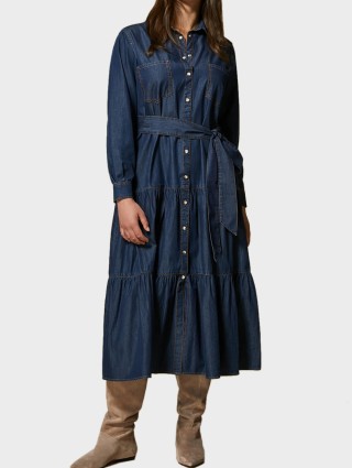 Голубое платье MARINA RINALDI: фото - Invogue