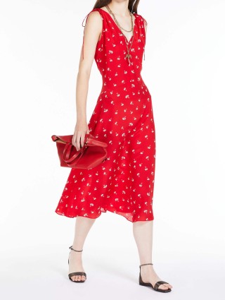 Красное платье MAX MARA: фото 4 - Invogue