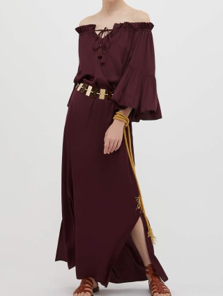 Бордовое платье MAX&CO: фото 1 - Invogue