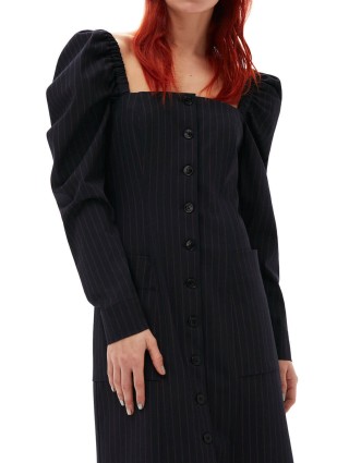 Синя сукня GANNI : фото 3 - Invogue