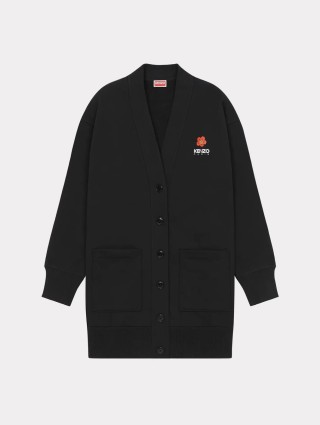 Чорна сукня-кардиган KENZO з принтом Boke Flower: фото - Invogue