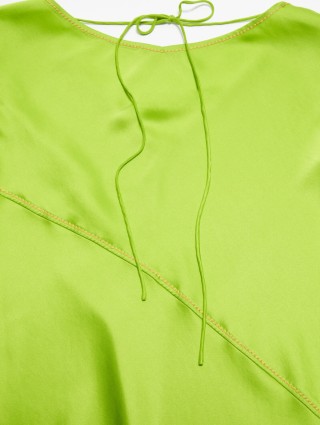 Зеленое длинное платье Acne Studios : фото 5 - Invogue