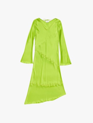 Зеленое длинное платье Acne Studios : фото - Invogue