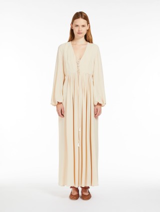 Молочное платье WEEKEND MAX MARA: фото 1 - Invogue