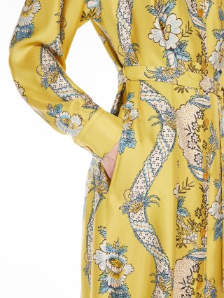 Жовта сукня-сорочка Weekend з принтом: фото 3 - Invogue