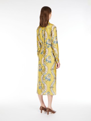 Жовта сукня-сорочка Weekend з принтом: фото 2 - Invogue