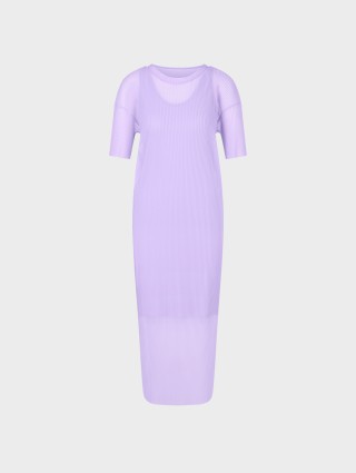 Фиолетовое платье Marc Cain свободного кроя: фото - Invogue