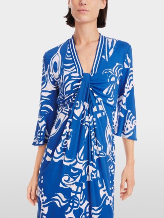 Синя сукня Marc Cain з принтом: фото 3 - Invogue