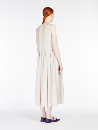 Кремовое платье Max Mara из поплина: фото 2 - Invogue