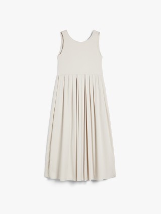 Кремовое платье Max Mara из поплина: фото - Invogue