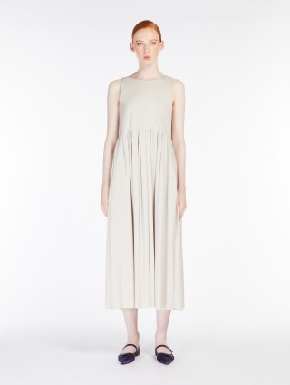 Кремовое платье Max Mara из поплина: фото 3 - Invogue