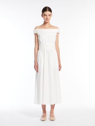 Біла сукня  Weekend Max Mara з бавовняного попліну: фото 3 - Invogue