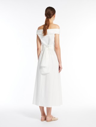 Біла сукня  Weekend Max Mara з бавовняного попліну: фото 2 - Invogue