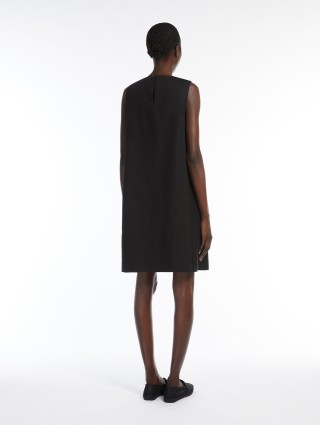 Черное платье Weekend Max Mara из хлопка и льна: фото 2 - Invogue