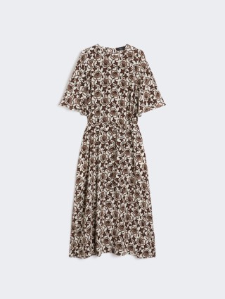 Сукня з принтом WEEKEND MAX MARA з шовку: фото - Invogue