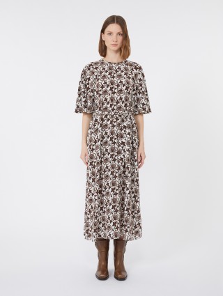 Сукня з принтом WEEKEND MAX MARA з шовку: фото 2 - Invogue