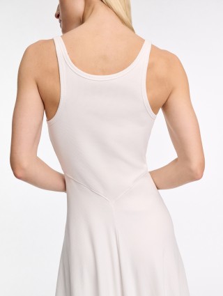 Белое платье DOROTHEE SCHUMACHER из эластичного хлопка: фото 3 - Invogue