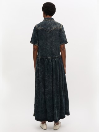 Чёрное платье GANNI : фото 2 - Invogue