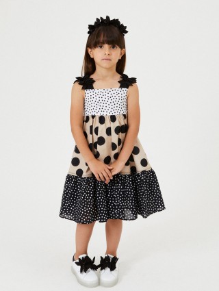 Різнокольорова сукня MONNALISA: фото 3 - Invogue