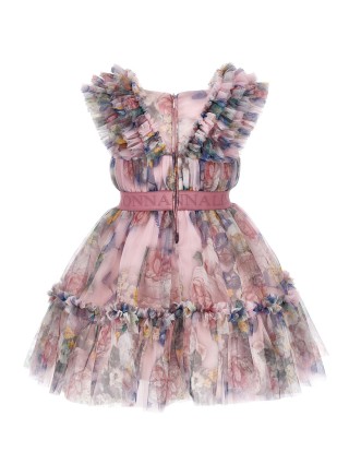 Рожева сукня MONNALISA з квітковим принтом: фото 1 - Invogue