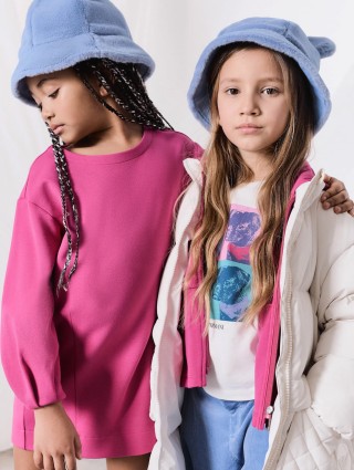Рожева сукня EMPORIO ARMANI KIDS: фото 3 - Invogue