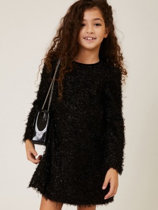 Чёрное платье MONNALISA: фото 1 - Invogue