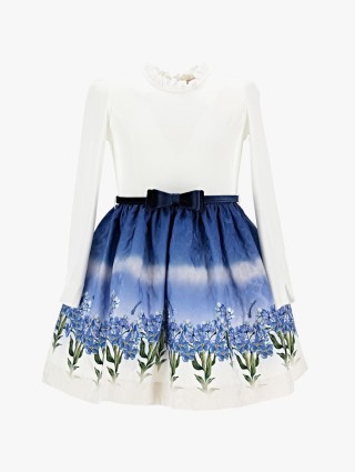 Платье MONNALISA с цветочным принтом: фото - Invogue